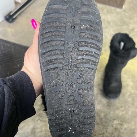 Kohls SO Women's Abigail Round Toe Mid Calf Winter Black Boots - Picture 5 of 10